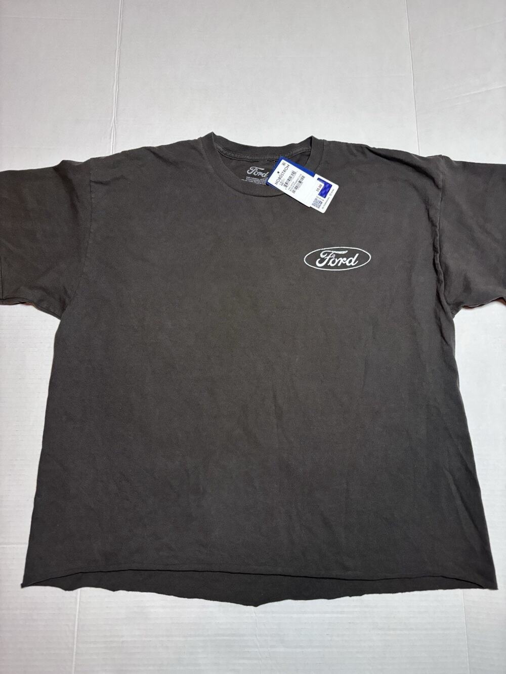 Ford Racing T Shirt Men’s Large Black Pigment Dye Official Licensed NWT $35